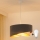 Brilagi - LED ljuskrona med textilsladd LYRA 1xE27/15W/230V grå/grädde/guld