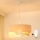 Brilagi - LED ljuskrona med textilsladd LYRA 1xE27/15W/230V grädde/beige