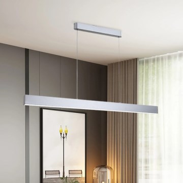 Brilagi - LED ljuskrona med textilsladd SLEEKLINE LED/40W/230V 3000/4500/6000K silver