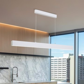 Brilagi - LED ljuskrona med textilsladd SLEEKLINE LED/40W/230V 3000/4500/6000K vit