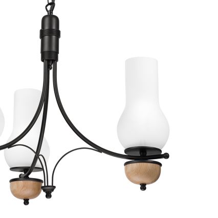 Brilagi - LED Ljuskrona på kedja COTTAGE 3xE14/40W/230V bok/vit
