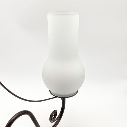 Brilagi - LED Ljuskrona på kedja COTTAGE 3xE14/40W/230V brun/vit