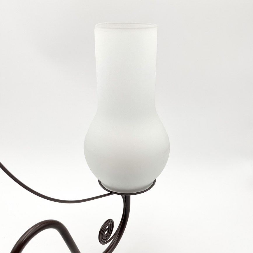 Brilagi - LED Ljuskrona på kedja COTTAGE 3xE14/40W/230V brun/vit