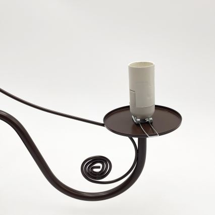 Brilagi - LED Ljuskrona på kedja COTTAGE 3xE14/40W/230V brun/vit