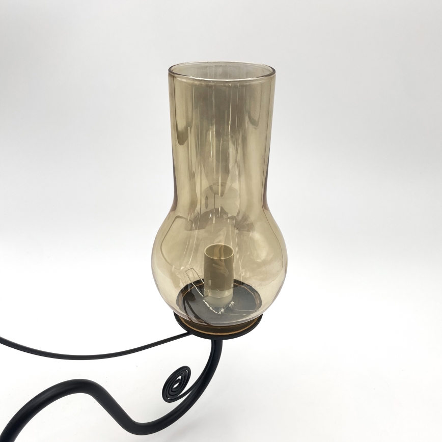 Brilagi - LED Ljuskrona på kedja COTTAGE 3xE14/40W/230V svart/brun