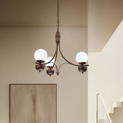 Brilagi - LED Ljuskrona på kedja COTTAGE 3xG9/40W/230V ek/vit