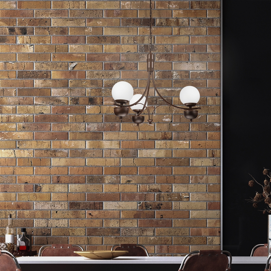 Brilagi - LED Ljuskrona på kedja COTTAGE 3xG9/40W/230V ek/vit