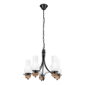 Brilagi - LED Ljuskrona på kedja COTTAGE 5xE14/40W/230V bok/vit