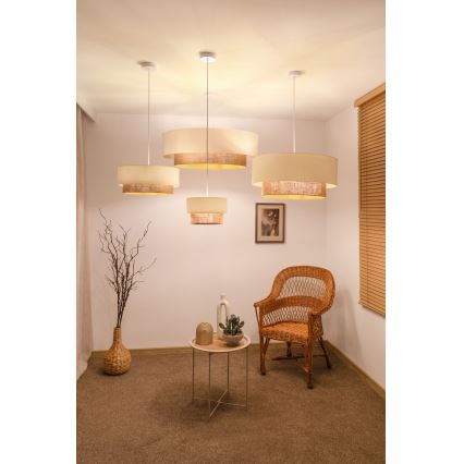 Brilagi - LED-ljuskrona på vajer Boho-stil 3xE27/15W/230V Ø 60 cm