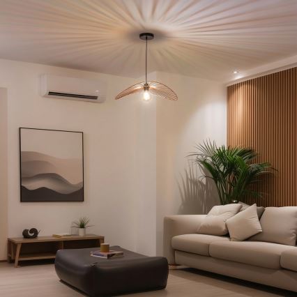 Brilagi - LED-ljuskrona på vajer CERIA WIRE 1xE27/40W/230V 40x56 cm brons