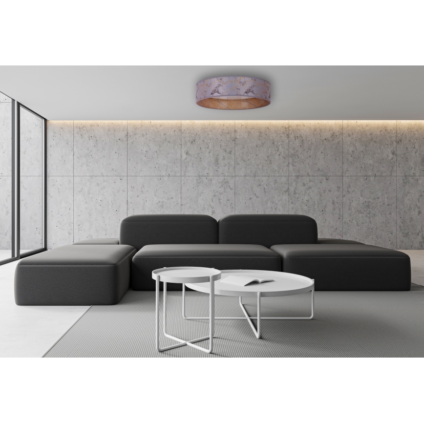 Brilagi - LED Dimbar taklampa VELVET SMART LED/24W/230V diameter 45 cm 2700-6500K Wi-Fi Tuya grå/gyllene + fjärrkontroll