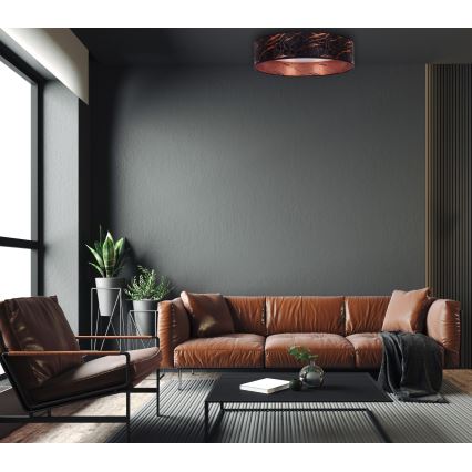 Brilagi - LED Dimbar taklampa VELVET SMART LED/36W/230V diameter 55 cm 2700-6500K Wi-Fi Tuya svart/koppar + fjärrkontroll