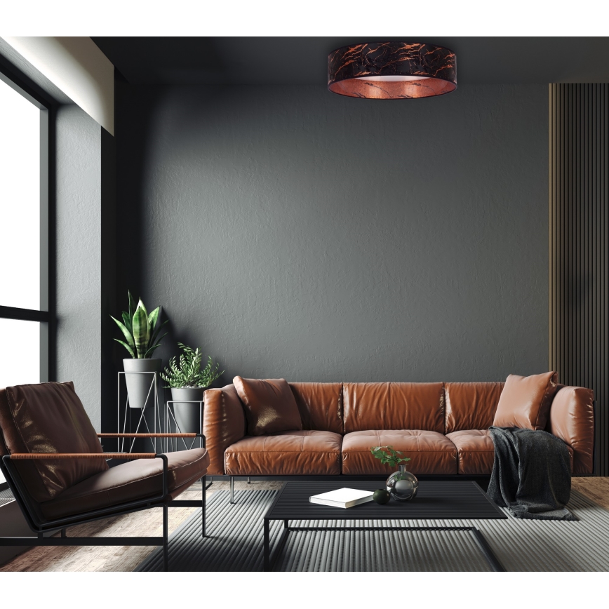 Brilagi - LED Dimbar taklampa VELVET SMART LED/36W/230V diameter 55 cm 2700-6500K Wi-Fi Tuya svart/koppar + fjärrkontroll