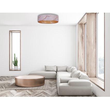 Brilagi - LED Dimbar taklampa VELVET SMART LED/36W/230V diameter 55 cm 2700-6500K Wi-Fi Tuya vit/gyllene + fjärrkontroll