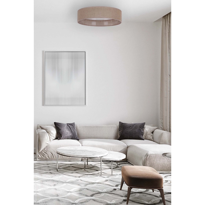 Brilagi - LED Dimbar taklampa VELVET SMART LED/36W/230V diameter 55 cm 2700-6500K Wi-Fi Tuya brun + fjärrkontroll