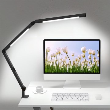 Brilagi - LED Ljusreglerad beröring flexibel bordslampa VARIO LED/12W/230V 3000/4000/5000/6500K CRI 92 svart