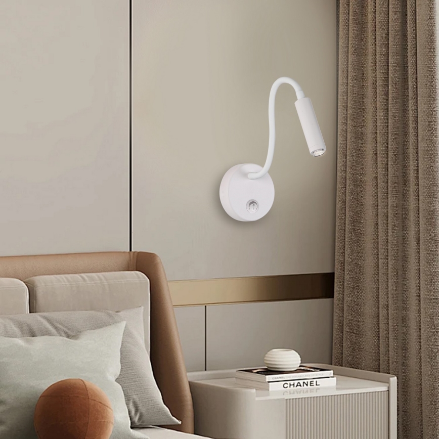 Brilagi - LED Ljusreglerad flexibel vägg lampa MAYA 1xG9/4W/230V vit 2700-6500K Wi-Fi Tuya
