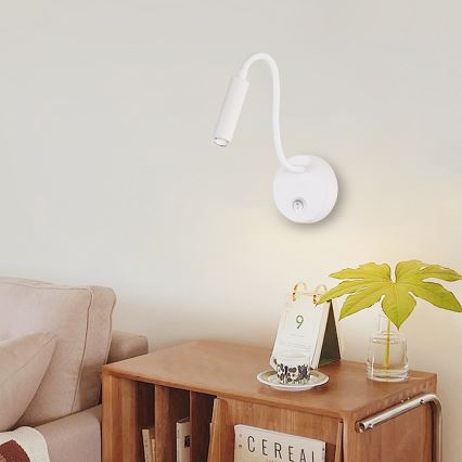 Brilagi - LED Ljusreglerad flexibel vägg lampa MAYA 1xG9/4W/230V vit 2700-6500K Wi-Fi Tuya