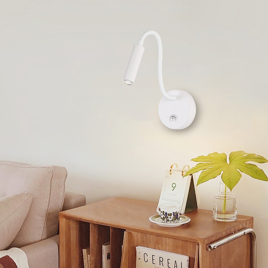 Brilagi - LED Ljusreglerad flexibel vägg lampa MAYA 1xG9/4W/230V vit 2700-6500K Wi-Fi Tuya