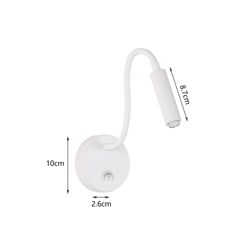 Brilagi - LED Ljusreglerad flexibel vägg lampa MAYA 1xG9/4W/230V vit 2700-6500K Wi-Fi Tuya