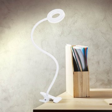 Brilagi - LED ljusreglerad lampa med klämma ORBELA LED/8W/230V 3000/4000/5000K vit