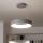 Brilagi - LED ljusreglerad Ljuskrona med upphängningsrem  FALCON LED/40W/230V 3000-6500K grå + fjärrkontroll