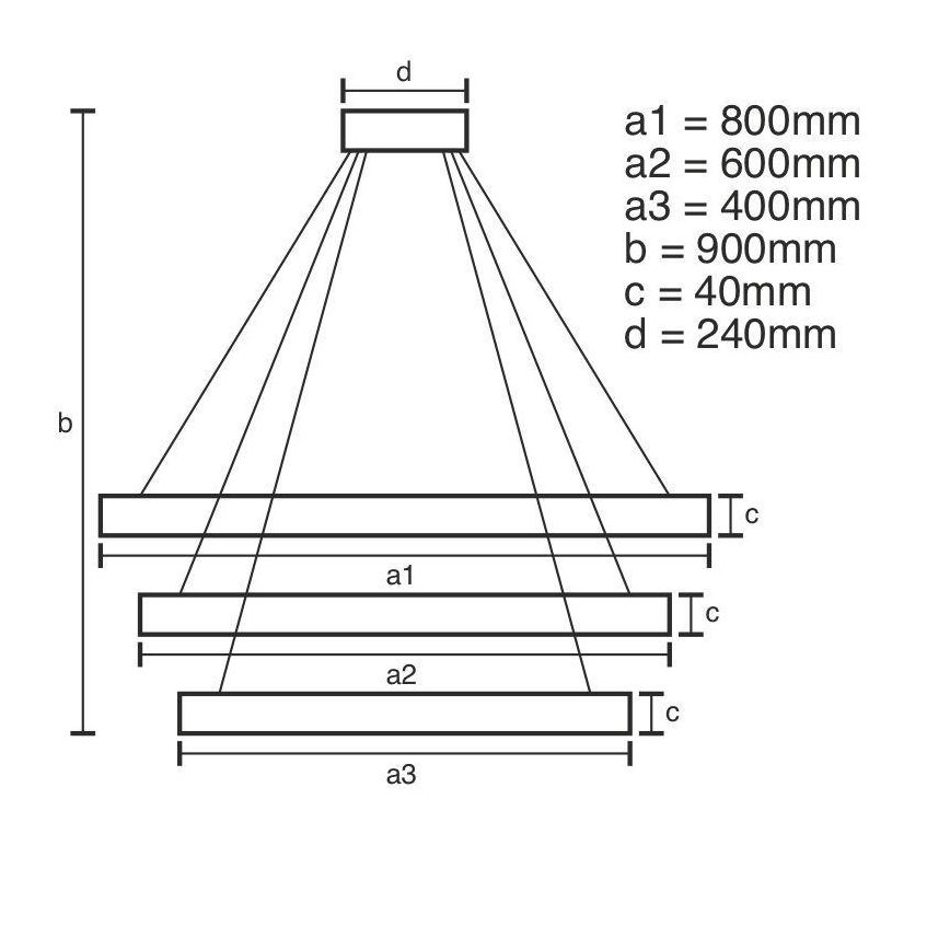 Brilagi - LED ljusreglerad ljuskrona på textilsladd CIRCLE LED/125W/230V 3000-6500K svart + fjärrkontroll