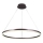 Brilagi - LED ljusreglerad ljuskrona på textilsladd CIRCLE LED/55W/230V 3000-6500K brun + fjärrkontroll
