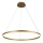 Brilagi - LED ljusreglerad ljuskrona på textilsladd CIRCLE LED/55W/230V 3000-6500K guld + fjärrkontroll
