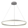 Brilagi - LED ljusreglerad ljuskrona på textilsladd CIRCLE LED/55W/230V 3000-6500K silver + fjärrkontroll