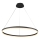 Brilagi - LED ljusreglerad ljuskrona på textilsladd CIRCLE LED/55W/230V 3000-6500K svart + fjärrkontroll