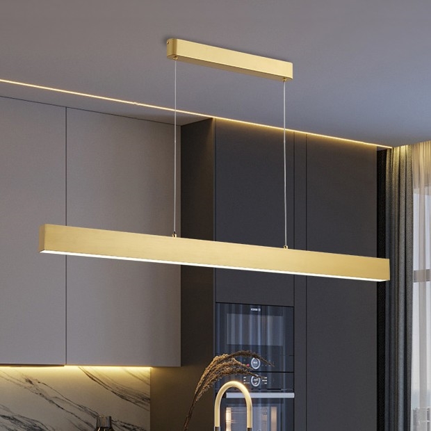Brilagi - LED ljusreglerad ljuskrona på textilsladd SLEEKLINE SMART LED/40W/230V 3000-6000K Wi-Fi Tuya guld + fjärrkontroll