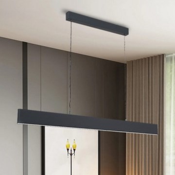 Brilagi - LED ljusreglerad ljuskrona på textilsladd SLIMLINE LED/40W/230V 3000-6000K antracit + fjärrkontroll