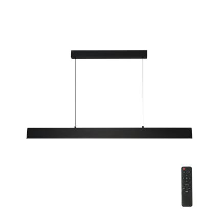 Brilagi - LED ljusreglerad ljuskrona på textilsladd SLIMLINE LED/40W/230V 3000-6000K svart + fjärrkontroll