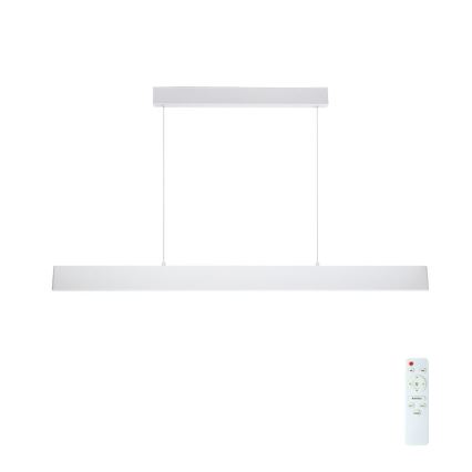 Brilagi - LED ljusreglerad ljuskrona på textilsladd SLIMLINE LED/40W/230V 3000-6000K vit + fjärrkontroll