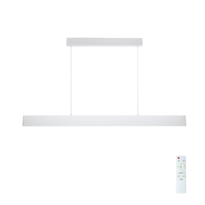 Brilagi - LED ljusreglerad ljuskrona på textilsladd SLIMLINE LED/40W/230V 3000-6000K vit + fjärrkontroll