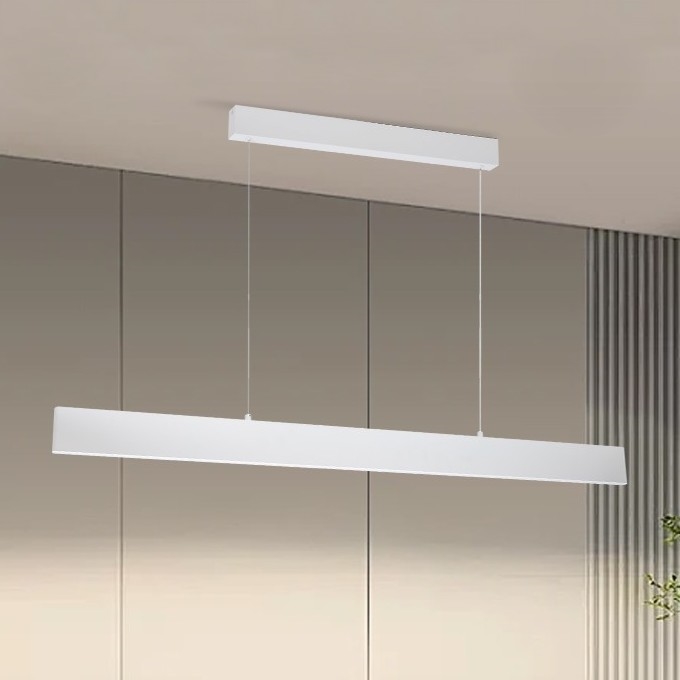 Brilagi - LED ljusreglerad ljuskrona på textilsladd SLIMLINE LED/40W/230V 3000-6000K vit + fjärrkontroll