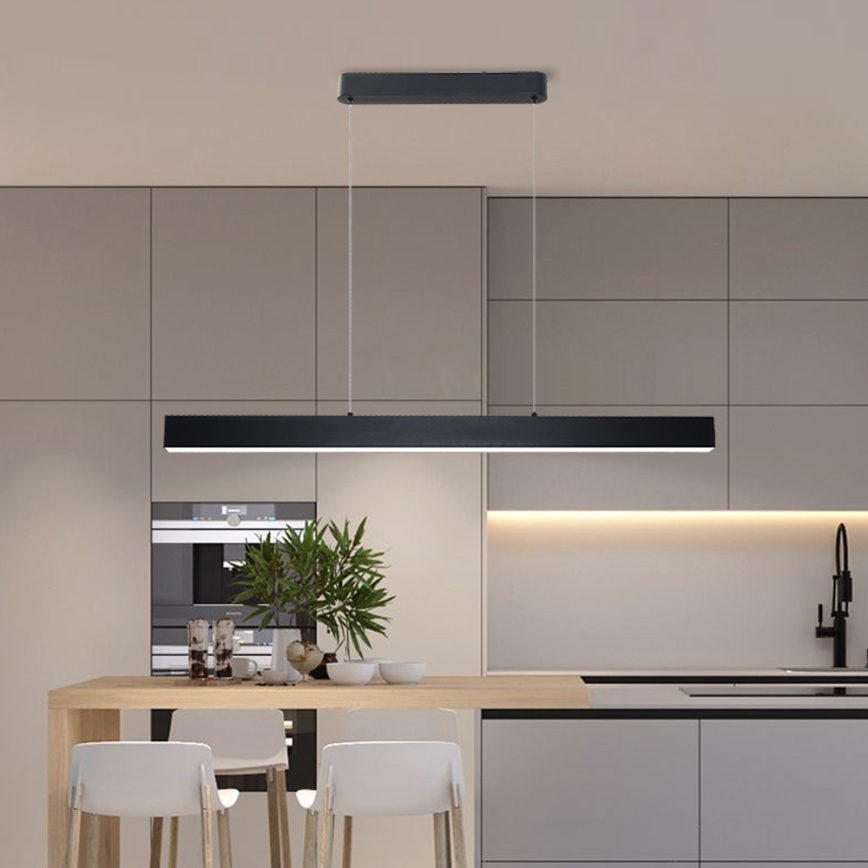 Brilagi - LED ljusreglerad ljuskrona på textilsladd SLEEKLINE SMART LED/40W/230V 3000-6000K Wi-Fi Tuya svart + fjärrkontroll