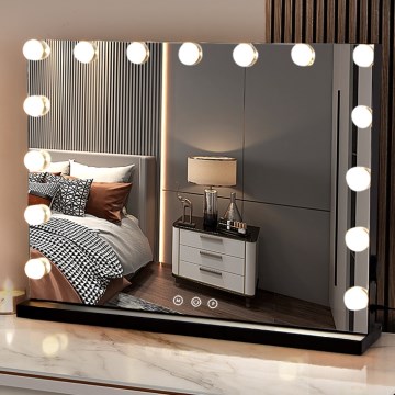 Brilagi - LED Ljusreglerad make-up spegel HOLLYWOOD LED/15W/230V 3000/4000/6500K