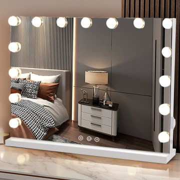 Brilagi - LED Ljusreglerad make-up spegel HOLLYWOOD LED/15W/230V 3000/4000/6500K