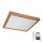 Brilagi - LED ljusreglerad taklampa till badrum WOODY FRAME LED/50W/230V ek 60x60 cm 3000-6000K IP44 + fjärrkontroll