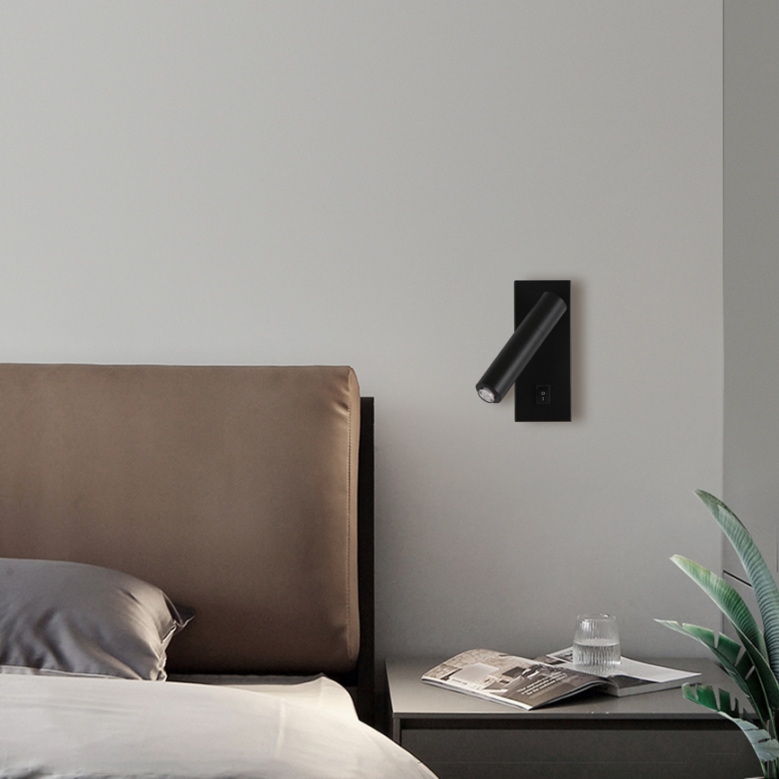 Brilagi - LED ljusreglerad väggspotlight MAYA 1xG9/4W/230V svart 2700-6500K Wi-Fi Tuya