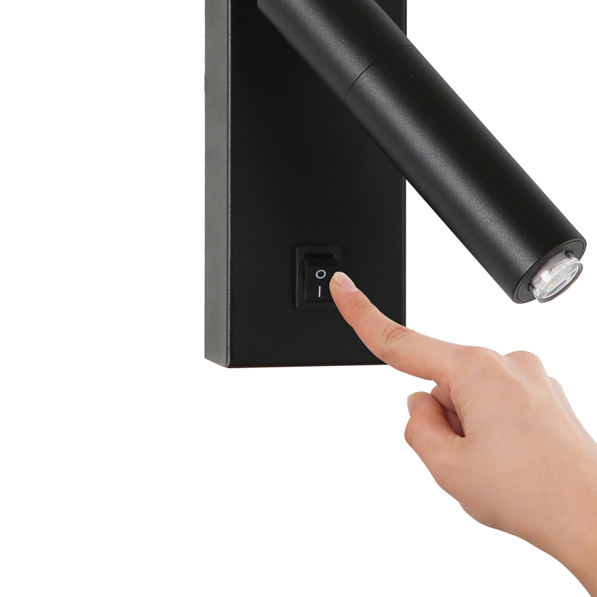 Brilagi - LED ljusreglerad väggspotlight MAYA 1xG9/4W/230V svart 2700-6500K Wi-Fi Tuya