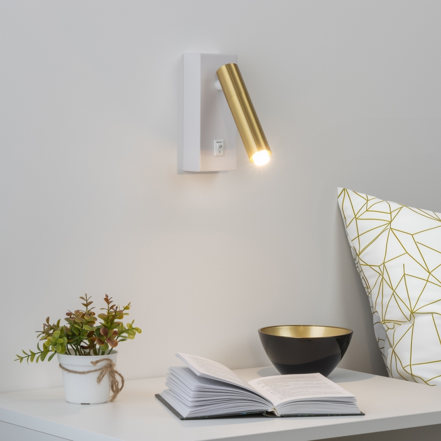 Brilagi - LED ljusreglerad väggspotlight MAYA 1xG9/4W/230V vit/guld 2700-6500K Wi-Fi Tuya