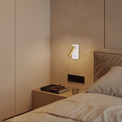 Brilagi - LED ljusreglerad väggspotlight MAYA 1xG9/4W/230V vit/guld 2700-6500K Wi-Fi Tuya