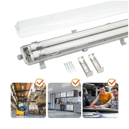 Brilagi - LED lysrör arbetsbelysning OPTIMA T8 2xG13/18W/230V 6500K IP65 128 cm