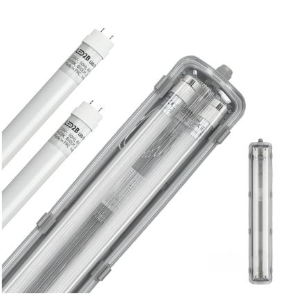 Brilagi - LED Industriell fluorescerande belysning OPTIMA T8 2xG13/9W/230V 4000K IP65 67,5 cm