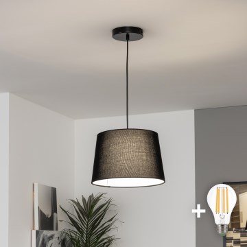 Brilagi - LED-pendel CERIA på sladd 1xE27/40W/230V Ø 30 cm svart