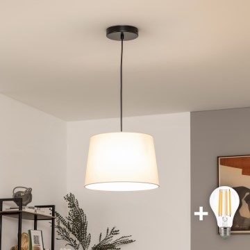 Brilagi - LED-pendel med kabel CERIA 1xE27/40W/230V Ø 30 cm beige