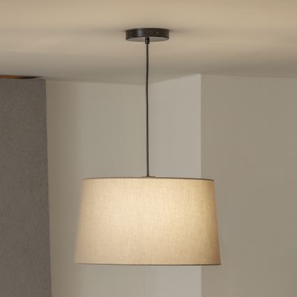 Brilagi - LED-pendel med vajer CERIA 1xE27/40W/230V Ø 45 cm beige